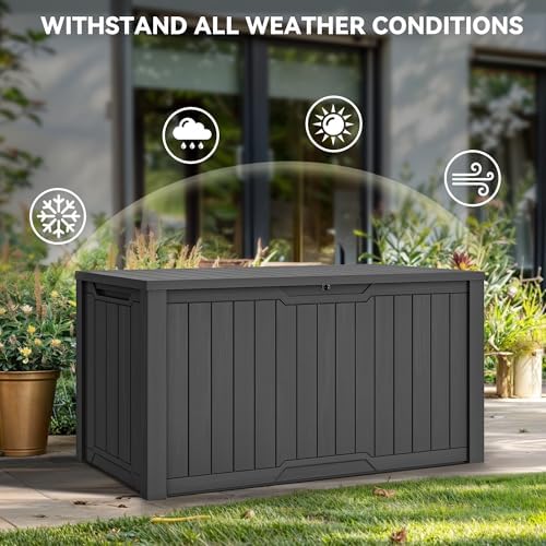 YITAHOME XXL 240 Gallon Large Outdoor Storage Deck Box for Patio Furniture