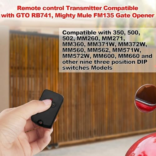 Kingdder 8 Pcs Gate Opener Remote Compatible with Mighty Mule RB741