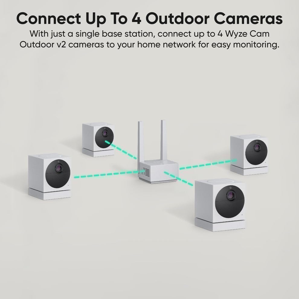 cam outdoor v2 1080p hd add-on camera (3-pack shown in use