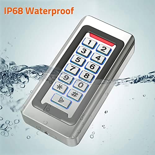 Wireless WiFi Access Control Keypad, Metal Stand-Alone Door Access Control