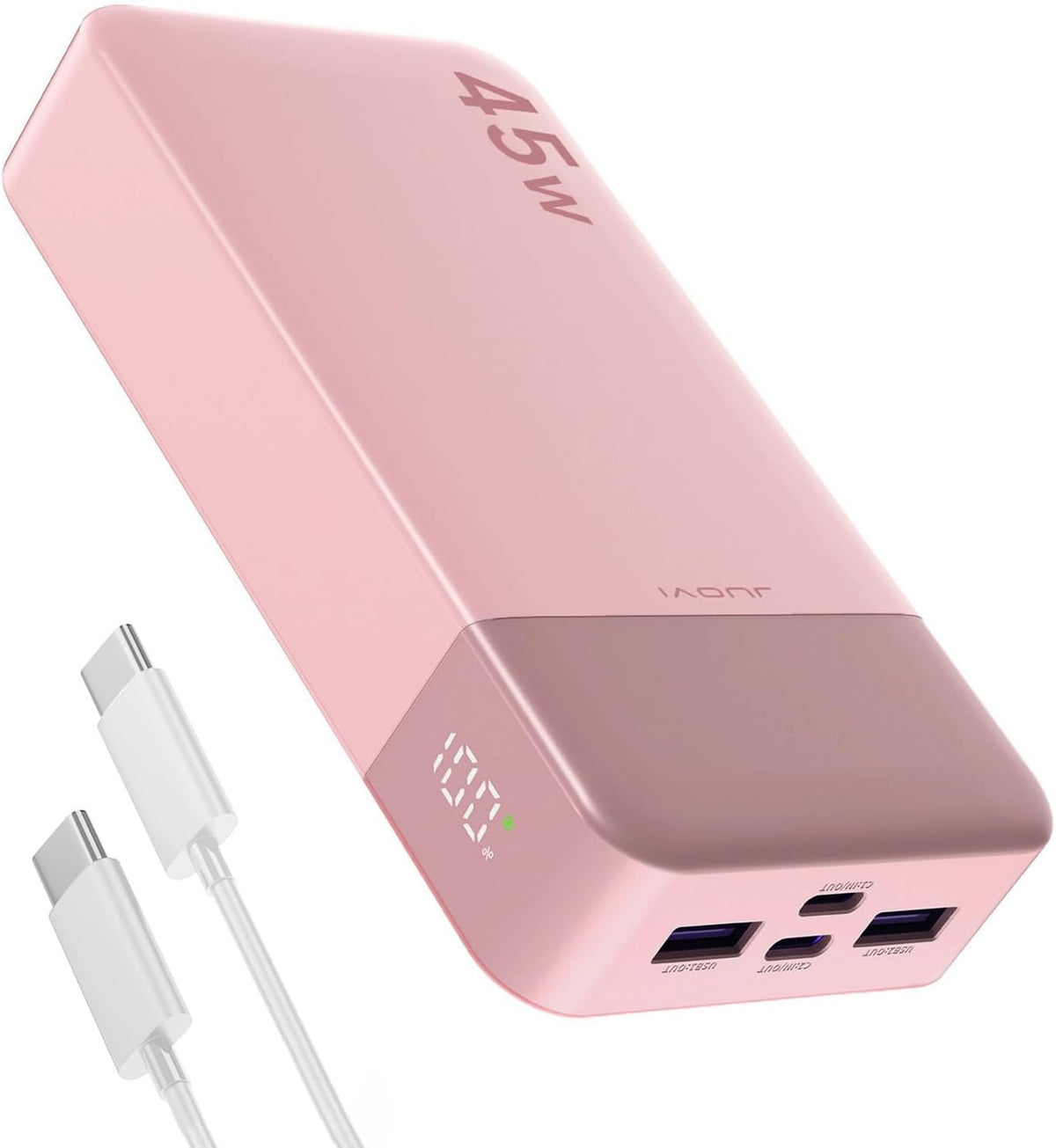 JUOVI J2621 Power Bank Portable Charger, 20000mAh 45W PD3.0 QC 4.0 Fast