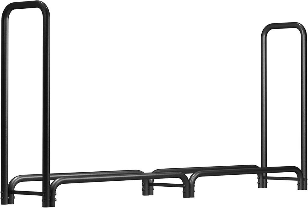 rocky mountain goods 8 ft firewood rack shown in use