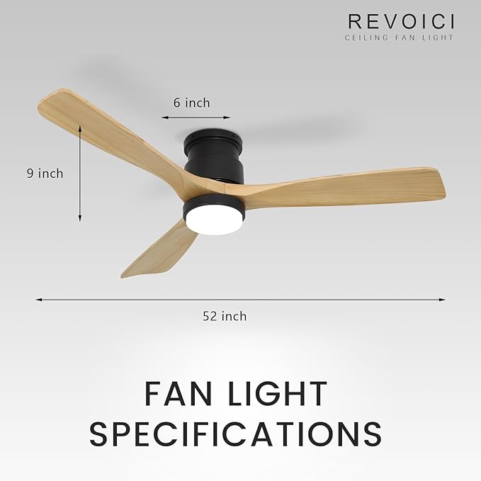revoici Flush Mount Ceiling Fan