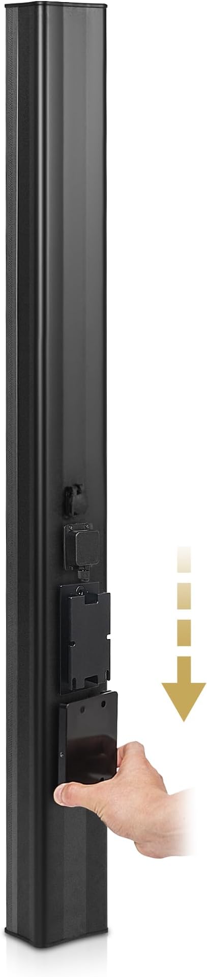 Sound Town Weatherproof Compact Aluminum Line Array Column Speaker