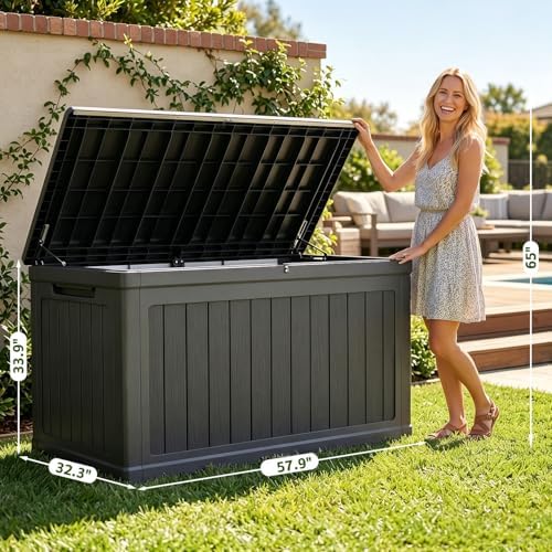 270 Gallons Outdoor Storage Deck Box