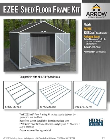Arrow Floor Frame Kit for Shed and Storage Buildings