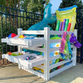 Zippity Freestanding Poolside Organizer, White Vinyl