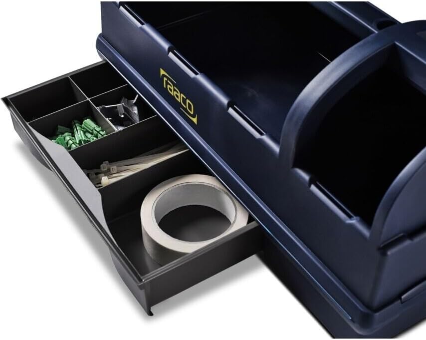 Raaco Open Portable Tool Box Organizer with Handle - Hand-Held Storage