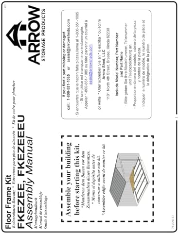 Arrow Floor Frame Kit for Shed and Storage Buildings