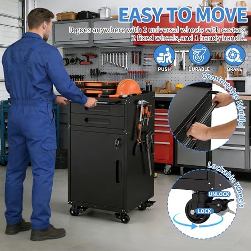 Metal Storage Cabinet for Garage, Tool Cabinet, Utility Cabinet
