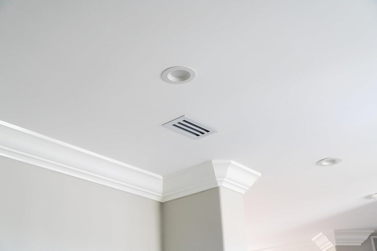QuietCool 10x4 Modern Design AC Grille - Aluminum White - Air Vent - Linear Slot Diffuser - Register Grille for Heating and Cooling - Compatible with Ceiling, Wall, or Floor Registers
