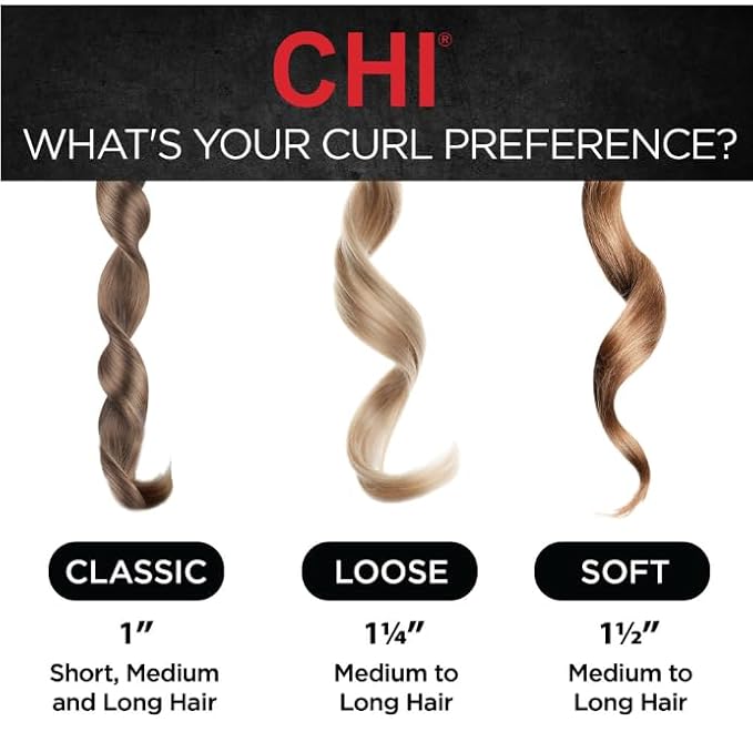 CHI Spin N Curl, Curling Iron For Healthy & Shiny Effortless Curls & Waves