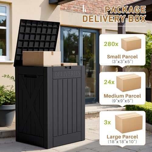 Devoko 48 Gallon Package Delivery Box Outdoor Secure Lockable