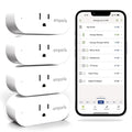 Emporia Energy Monitoring Smart Plug, WiFi Smart Outlet Plug Works (4 Pack)