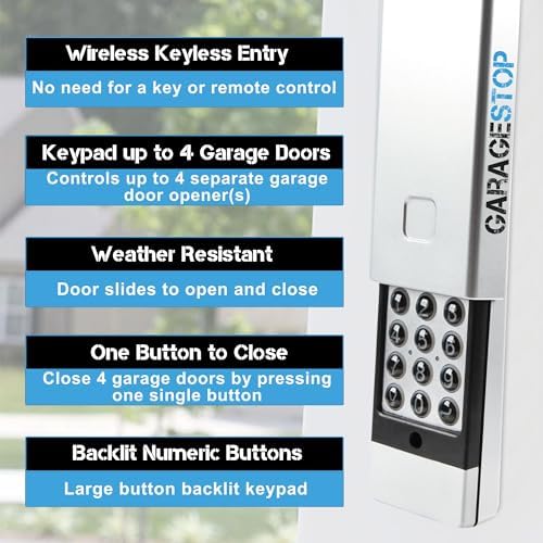 2X Garage Door Keypad for Marantec M13-631, Wireless Keyless Entry 315MHz