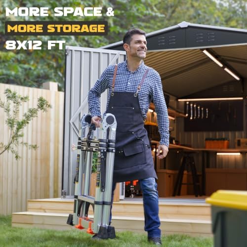 Polar Aurora 8 x 12 FT Outdoor Storage Shed