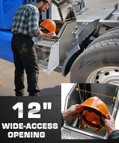 12" Aluminum Truck Step Box Side Mount Tool Box