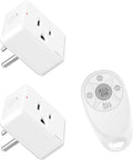 Greencycle Remote Control Outlet, Wireless Light Switch and 2 Outlet Plugs