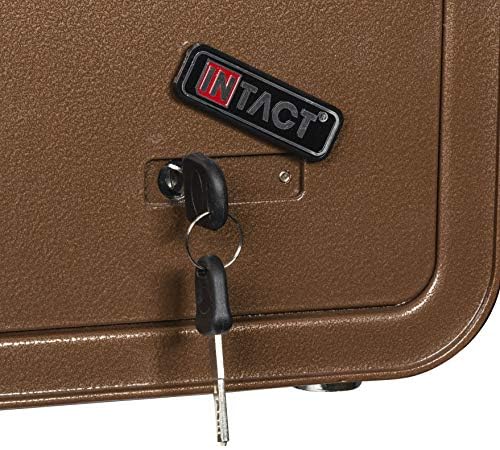 Eylar Intact Compact Quick Access Biometric Fingerprint Gun Safe With Nex-Gen Full Keypad Module Wide Bronze