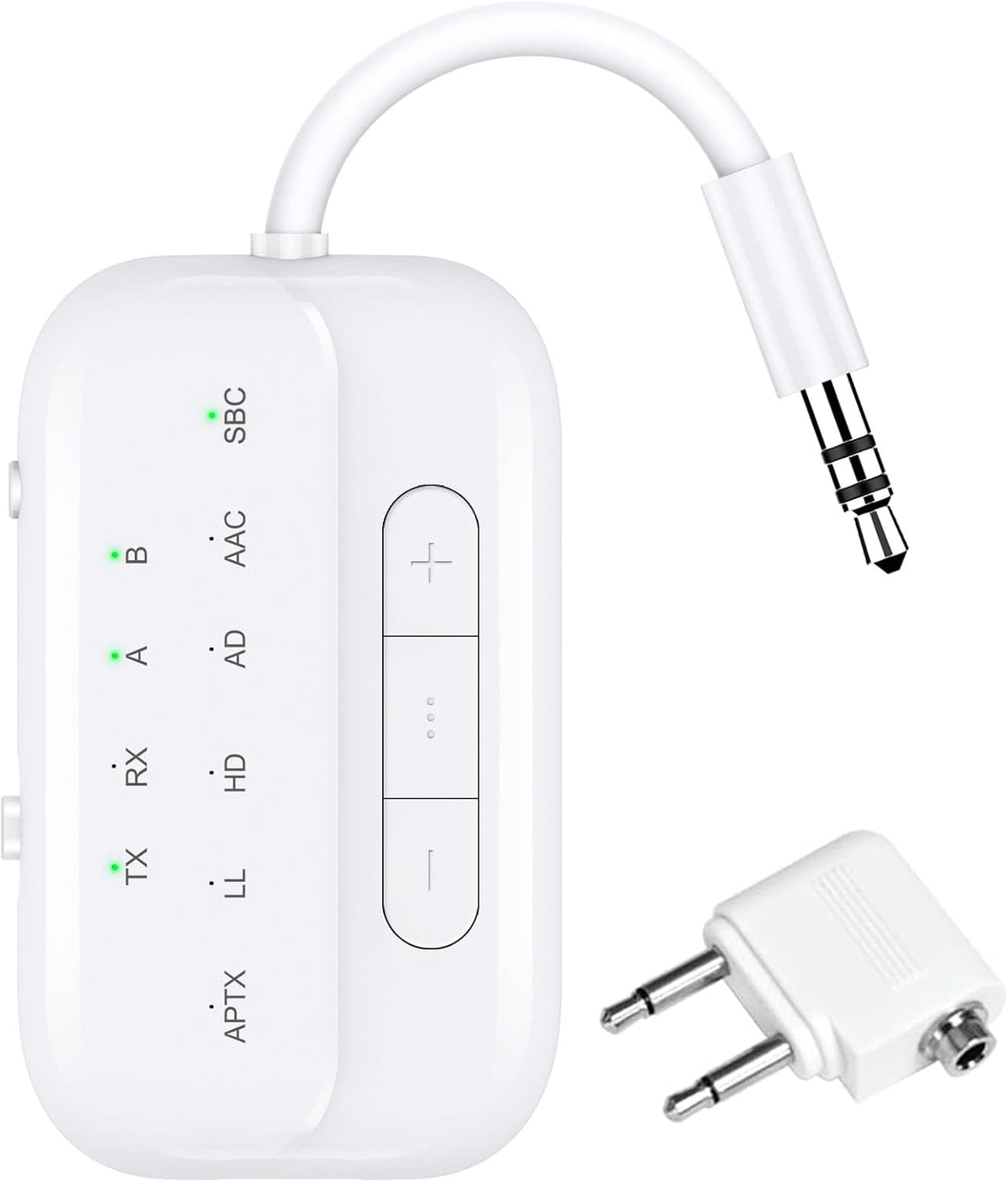2026 Upgraded Pro Bluetooth 5.4 Transmitter Receiver, 2-in-1 Airplane Wireless