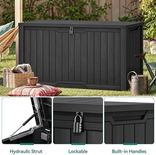 YITAHOME 240 Gallon Extra Large Outdoor Storage Deck Box