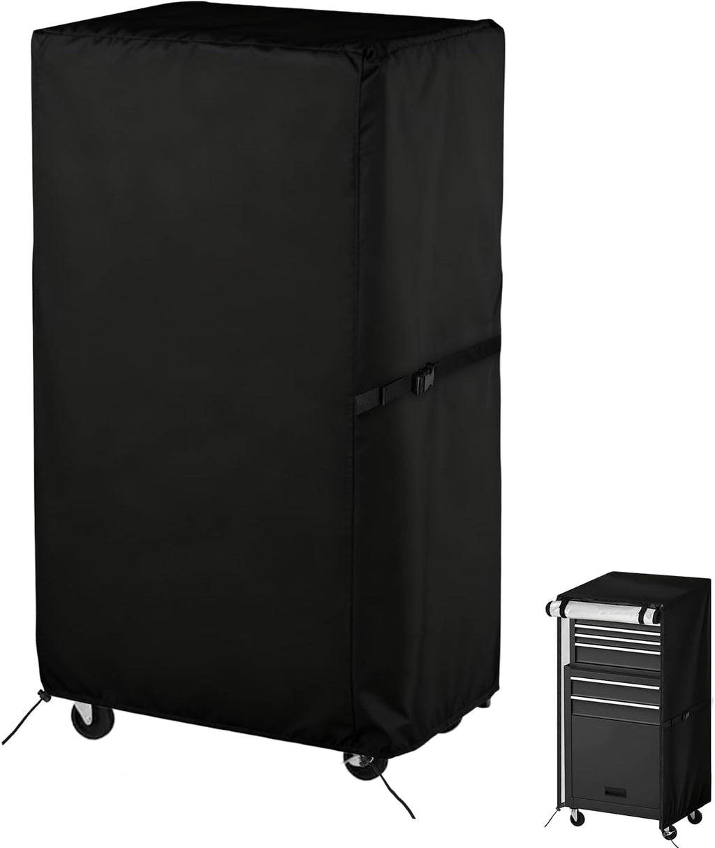 tool cabinet cover for omelaza/airaj tools chest, waterproof shown in use