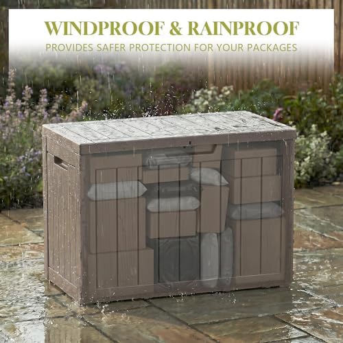 Vixzen 50 Gal Package Delivery Box Lockable Outdoor Storage Box