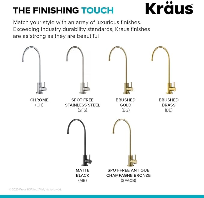 KRAUS Purita 100% Lead-Free Kitchen Water Filter Faucet in Spot Free Stainless