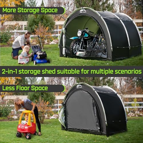 Happy Travel Outdoor Waterproof Bike Storage Tent Shed for 2/3/4/6/8 Bikes