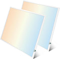 2X2 LED Flat Panel Light Emergency Battery Backup, 40W-3000K/4000K/5000K (2 Pack)