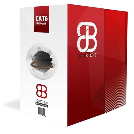 Dripstone CAT6 Ethernet Cable 1000ft Bulk Network LAN Wire 23AWG Solid UTP