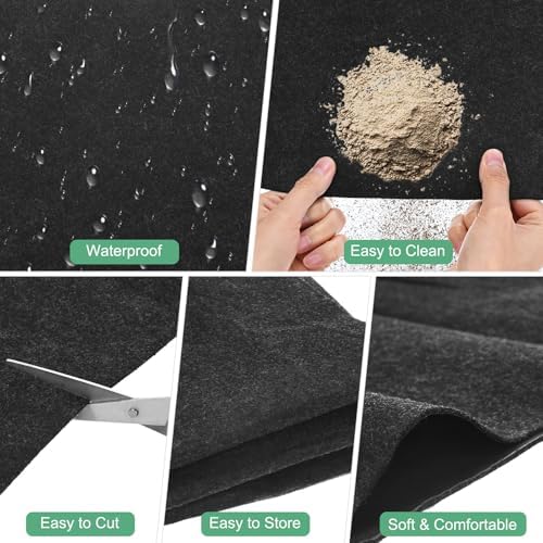 M METERXITY Outdoor Storage Shed Mat, 6x9 ft Shed Flooring Mat, Grey