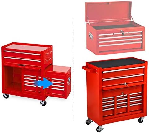 go light 8-drawer tool chest tool box,rolling tool showing dimensions