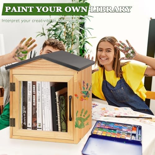 Outdoor Library Outdoor Book Box Storage, 13x11x16 Inch