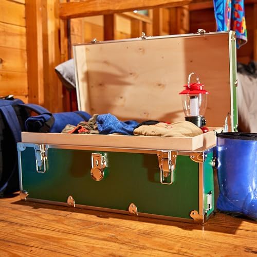 Rhino Classic XL Trunk for Camp and Dorm, Footlocker Storage Chest, Bench