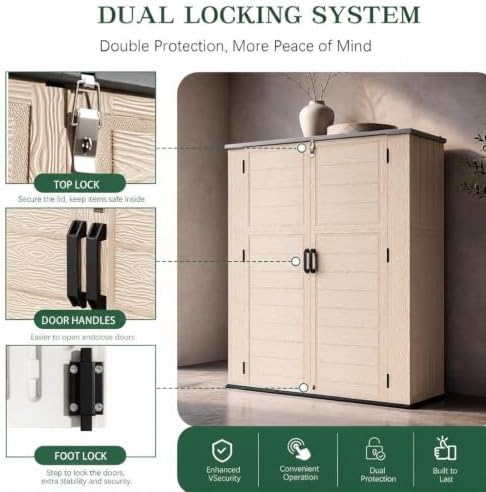 Storage Shed Weather Resistant Resin Outdoor