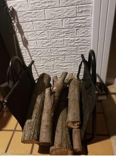 rocky mountain goods fireplace log holder with removable, close-up detail