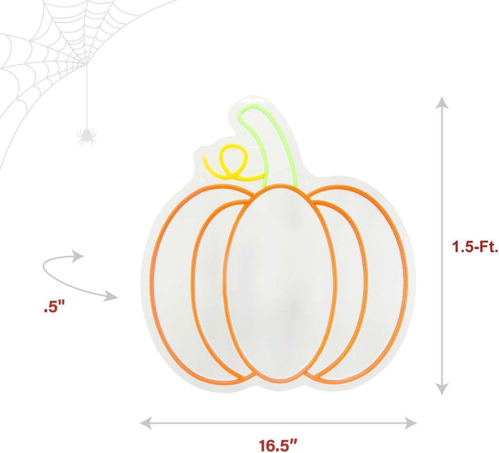 Haunted Hill Farm 1.5-Ft. LED Pumpkin Halloween Wall Decoration