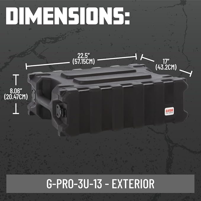 Gator Cases Pro Series 3U Rack Case