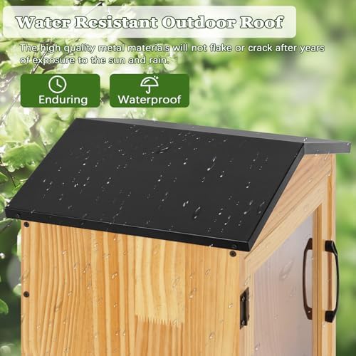 Outdoor Library Outdoor Book Box Storage, 13x11x16 Inch
