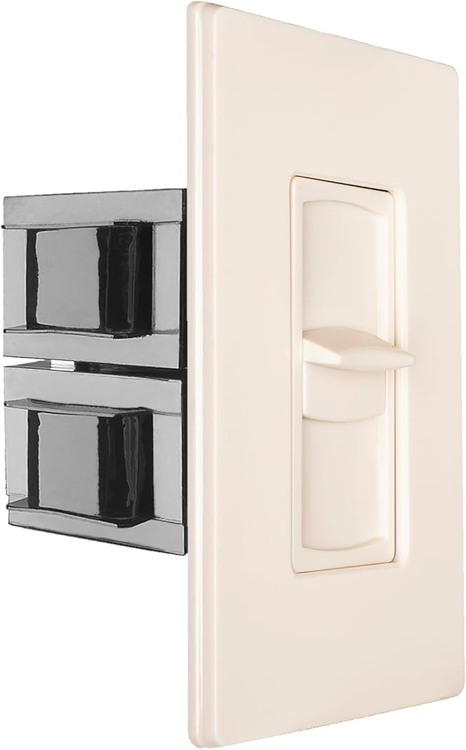 OSD Audio 100W Sleek, Minimalist Design in Wall Volume Control, Slider Almond