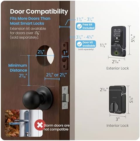 Lockly Secure Pro Zeno Wi-Fi Deadbolt Smart Lock with Apple Home Key