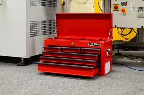 Hilka G208C6BBS BBS Heavy Duty 6 Drawer Tool Chest, Red