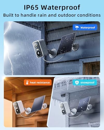 3mp security camera wireless outdoor for home security,only, front angle view