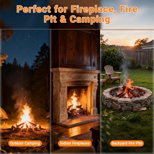 28 Inch Fireplace Tongs and Fire Poker Set with Storage Bag