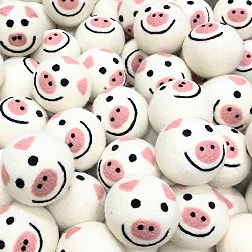 Friendsheep Wool Dryer Balls, Organic Reusable Fabric Softener Alternative (6 Pack)