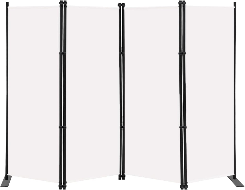 MAYOLIAH 4 Panel Room Divider Screen 6Ft Tall Foldable Privacy Dividers Indoor
