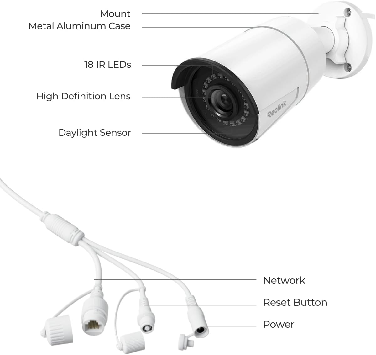 reolink poe outdoor home security cameras, 5mp surveillance, view 9