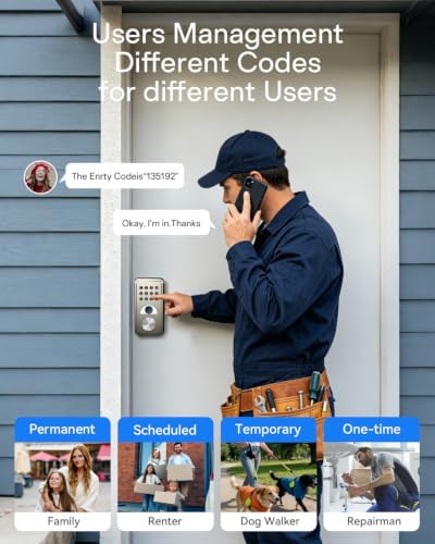 Fingerprint Door Lock ANYBELL Keyless Entry Deadbolt with Electronic Keypad