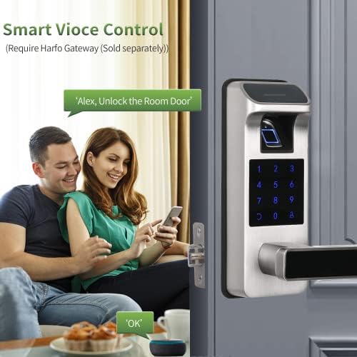 Smart Door Lock, Heavy Duty 5 in 1 Keyless Entry Door Lock, Full App